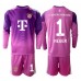 Bayern Munich Manuel Neuer #1 Keeper Tredjedraktsett Barn 2025-26 Lange ermer (+ Korte bukser)